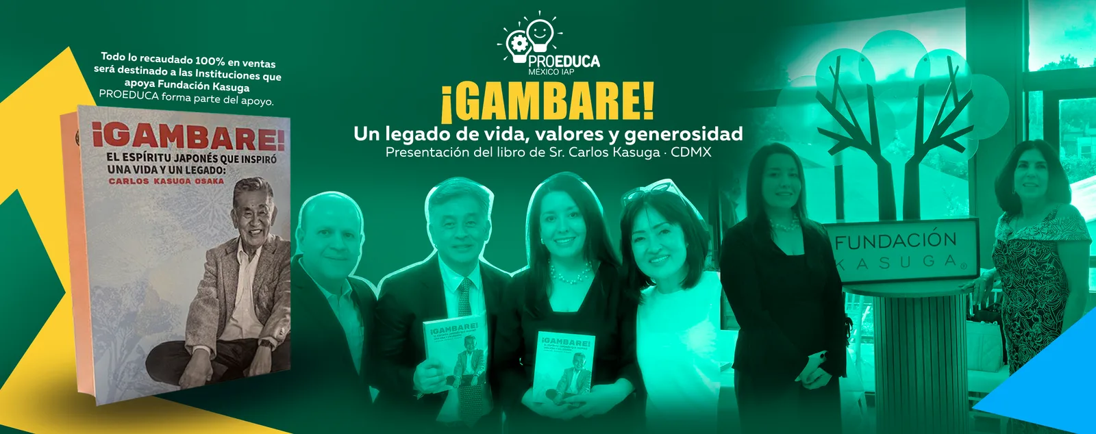 Presentación del libro ¡Gambare! de Carlos Kasuga en la Ciudad de México