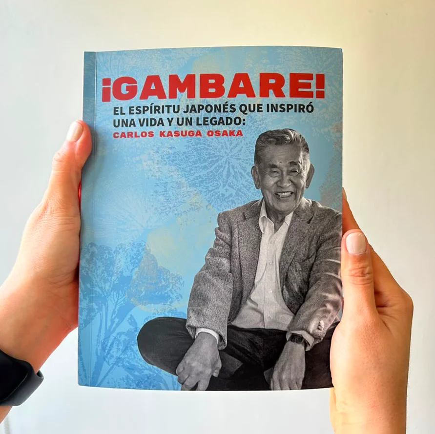 Portada del libro ¡Gambare! El espíritu japonés que inspiró una vida y un legado, de Carlos Kasuga Osaka