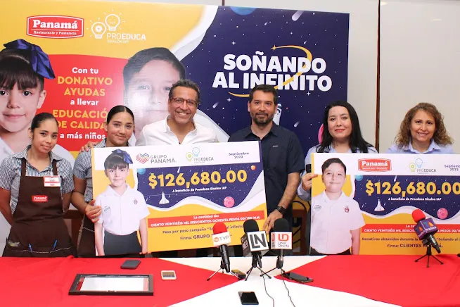 Grupo Panamá dona 253 mil pesos a beneficio de Proeduca Sinaloa IAP