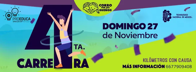 Participa en la carrera con causa "Corro por sus sueños" y apoya la educación