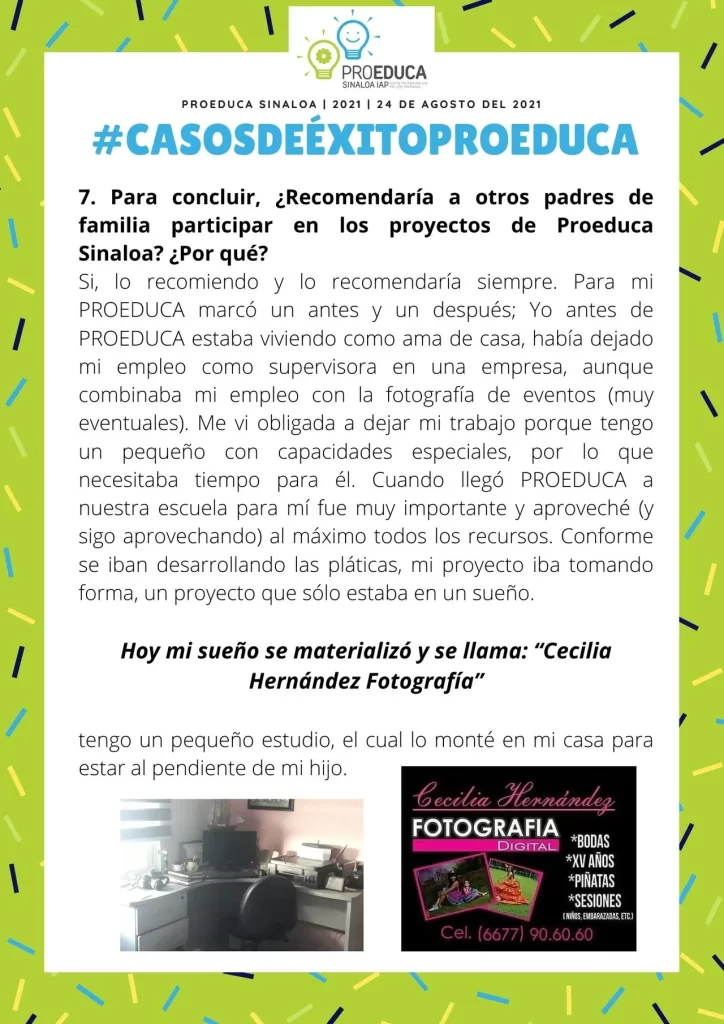 Caso de éxito de ProEduca, parte 3